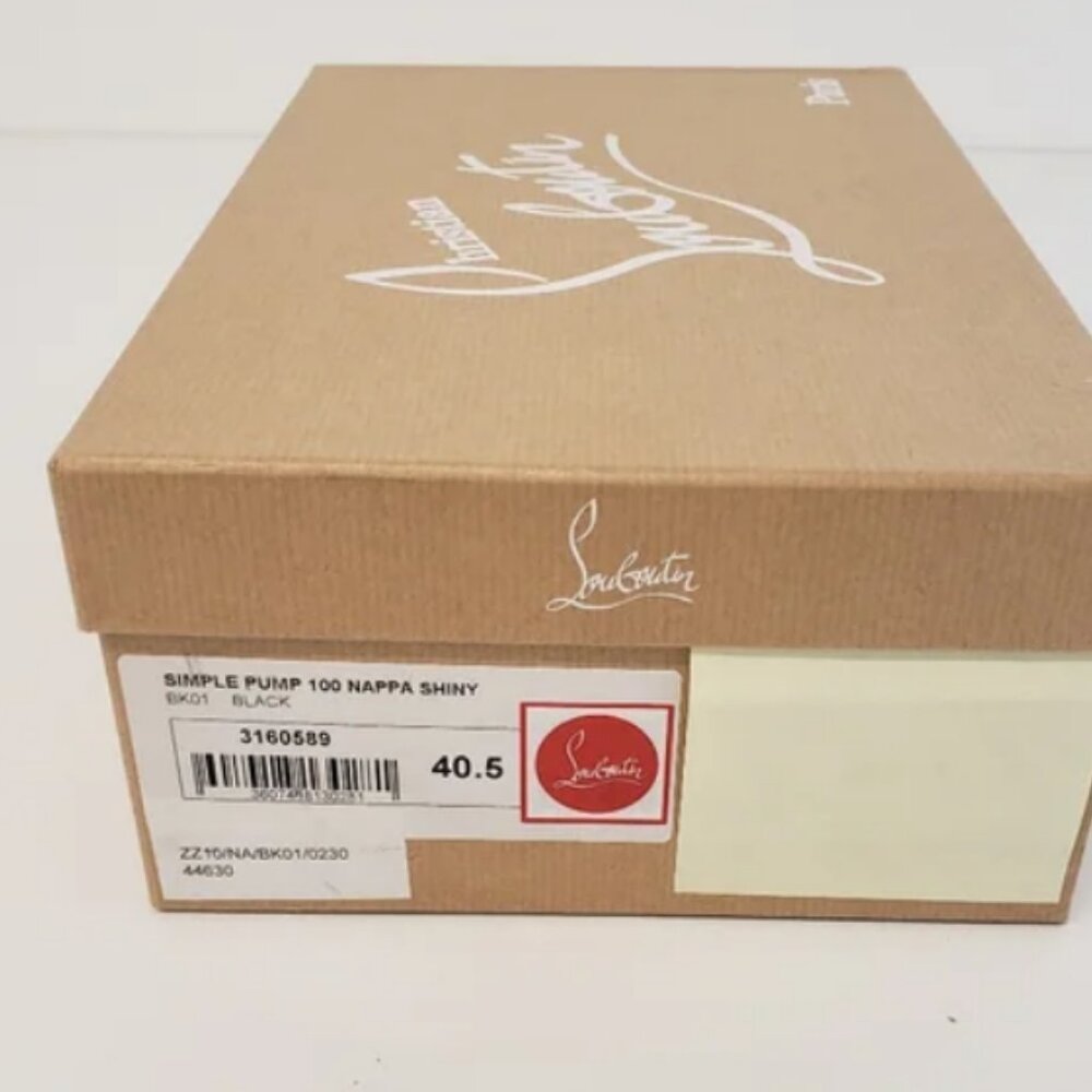 Christian Louboutin Women's Simple Pump 100 Nappa Shiny - EU40.5/US10.5 - Picture 6 of 8